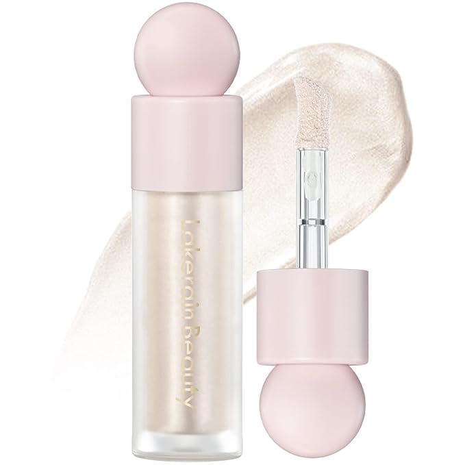 Erinde Liquid Highlighter Makeup, Face Highlighter Bronzer Makeup Stick, Natural Glossy Finish, Lightweight Blendable Silky Smooth Cream Face Illuminator Makeup, Cruelty-free, 01# MOONLIGHT-VivaGrace Women