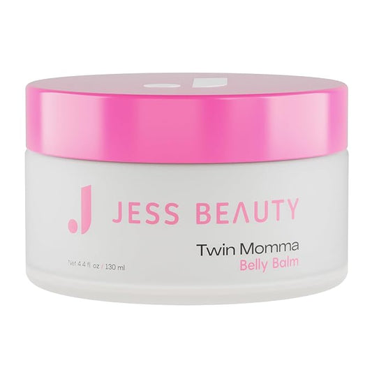 JESS BEAUTY | Twin Momma Belly Balm Lotion Coconut Oil & Avocado Oil | Skin Care Maternity Postpartum Essentials 4.4 fl oz-VivaGrace Women