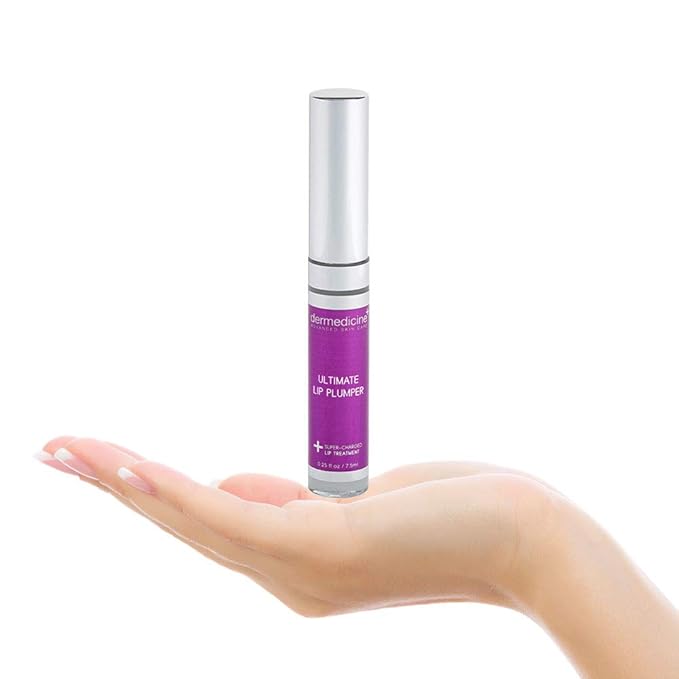Ultimate Lip Plumper Super-Charged Lip Treatment w/Peptides, Vitamin E & Hyaluronic Spheres | May Enhances and Boost Lips for a Plumper Appearance 0.25 fl oz / 7.5ml-VivaGrace Women