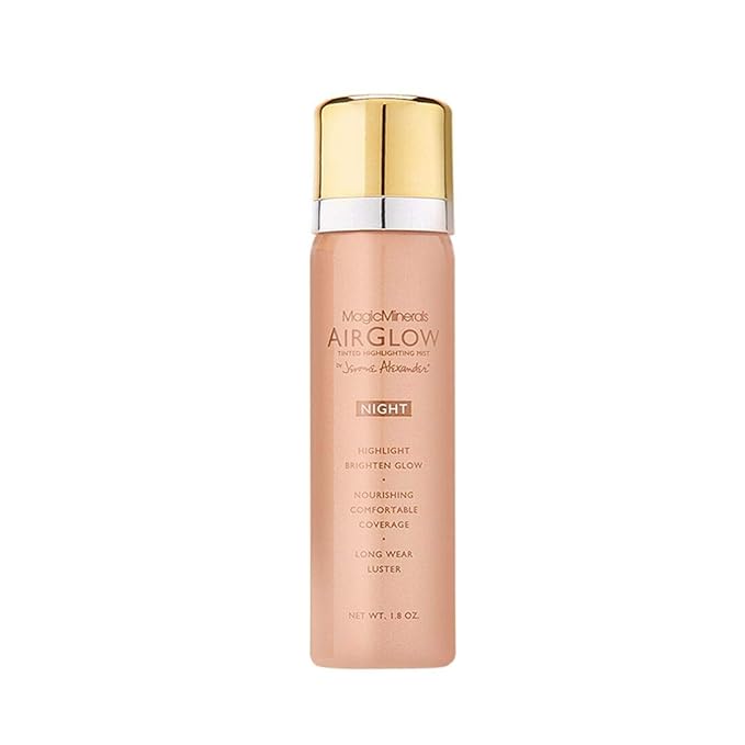 Jerome Alexander MagicMinerals AirGlow Tinted Highlighting Night Mist, Illuminating Airbrush Tinted Moisturizer Spray | Bronze Glow-VivaGrace Women