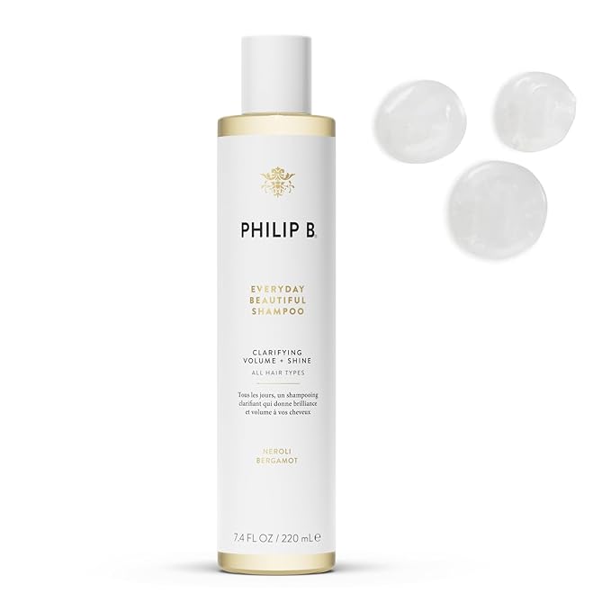 PHILIP B Everyday Beautiful Shampoo - 7.4 fl. oz. (220 ml) - Clarifying, Volumizing and Shine Enhancing, Removes Excess Buildup, Sulfate-Free, Made in USA-VivaGrace Women
