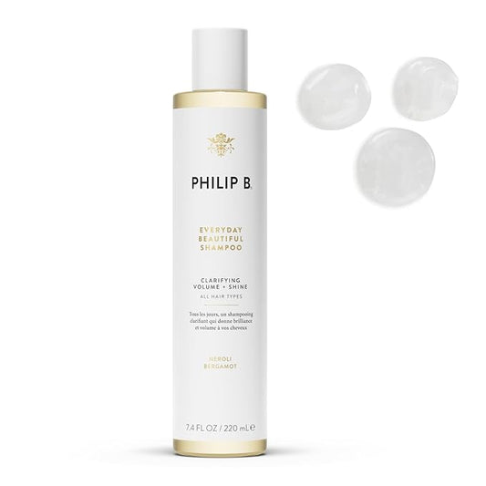 PHILIP B Everyday Beautiful Shampoo - 7.4 fl. oz. (220 ml) - Clarifying, Volumizing and Shine Enhancing, Removes Excess Buildup, Sulfate-Free, Made in USA-VivaGrace Women