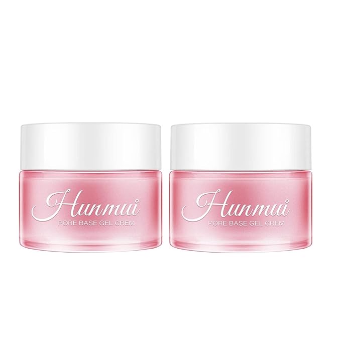 2Pcs Hunmui face primer pore base gel cream，Magical perfecting base face primer under foundation Anti-Aging WrinklesShrink Pore Remove Fine LinesExfoliatingAnti-Oxidation-VivaGrace Women
