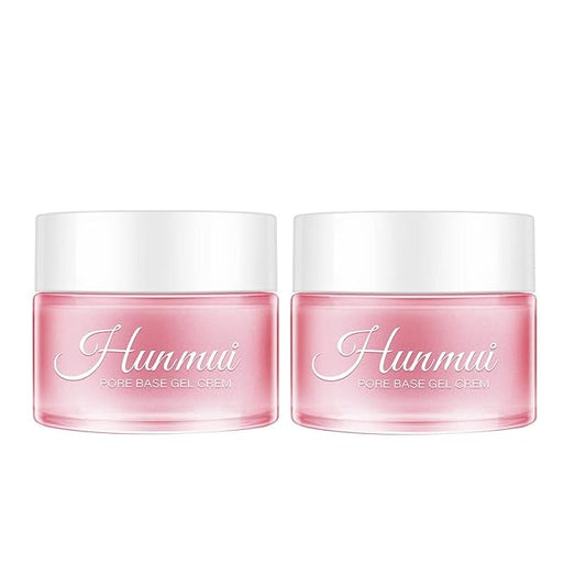 2Pcs Hunmui face primer pore base gel cream，Magical perfecting base face primer under foundation Anti-Aging WrinklesShrink Pore Remove Fine LinesExfoliatingAnti-Oxidation-VivaGrace Women