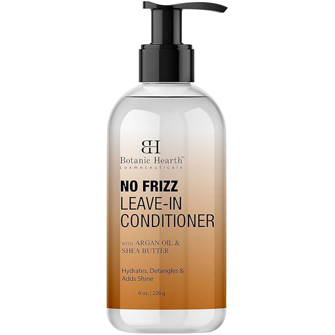 Botanic Hearth Leave In Conditioner For Curly, Frizzy, Dry, Damaged Hair | Detangling Conditioner With Shea Butter, Argan Oil & Allantoin | Smooth Flyaways & Add Shine | For All Hair Types | 8 Oz-VivaGrace Women