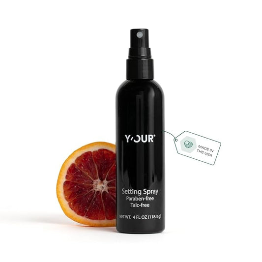Y’OUR Silk Makeup Setting Spray: Lightweight Hydrating Face Mist; Long-Lasting, Blurring, Natural Finish. Infused with Vitamin E & Minerals, Paraben-Free. Made in USA. 4 fl. oz (118.3g)-VivaGrace Women