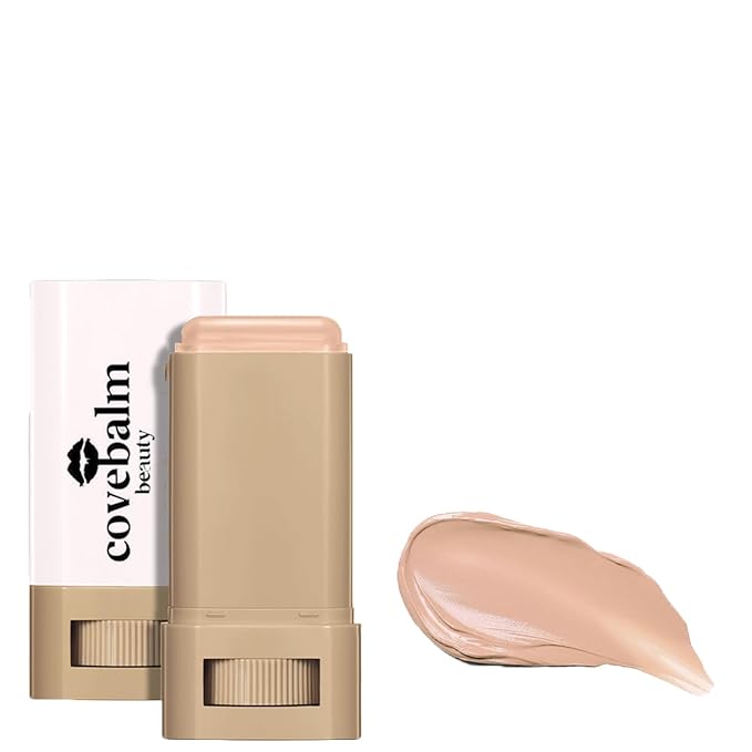 Cove Balm Beauty Skin Tint,Solid Tinted Serum Boosted Skin Tint Balm, Facial Color Correct, Radiant & Dewy Finish, Face Tinted Foundation, Covebalm Foundation Stick For Face Makeup (#05)-VivaGrace Women