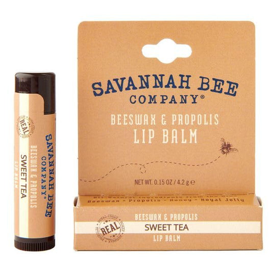 Savannah Bee Lip Balm Hanger 0.15 oz - Invigorating Mint Flavor - Natural Ingredients for Supple, Soft Lips - Convenient Hanger Design (.15 Oz, Sweet Tea)-VivaGrace Women