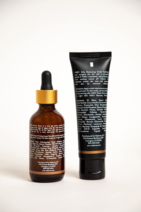 Naderma Recovery Set (NAD+ Daily Moisturizing Cream and NAD+ Recovery Serum)-VivaGrace Women