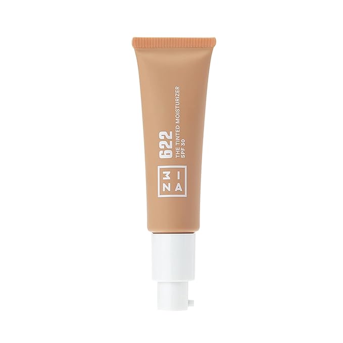 3INA 622 Tinted Moisturizer for Face with SPF 30 - Dark Sand - BB Cream with Light to Medium Coverage - Hyaluronic Acid Moisturizer for All Skin Tones - Vegan, Cruelty and Paraben Free Make Up - 1 oz-VivaGrace Women