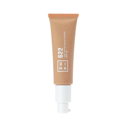 3INA 622 Tinted Moisturizer for Face with SPF 30 - Dark Sand - BB Cream with Light to Medium Coverage - Hyaluronic Acid Moisturizer for All Skin Tones - Vegan, Cruelty and Paraben Free Make Up - 1 oz-VivaGrace Women