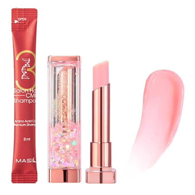Sparkle Cute Lip Balm, Color Changing, Moisturizing, Shimmery Finish, #01 Ballerina-VivaGrace Women