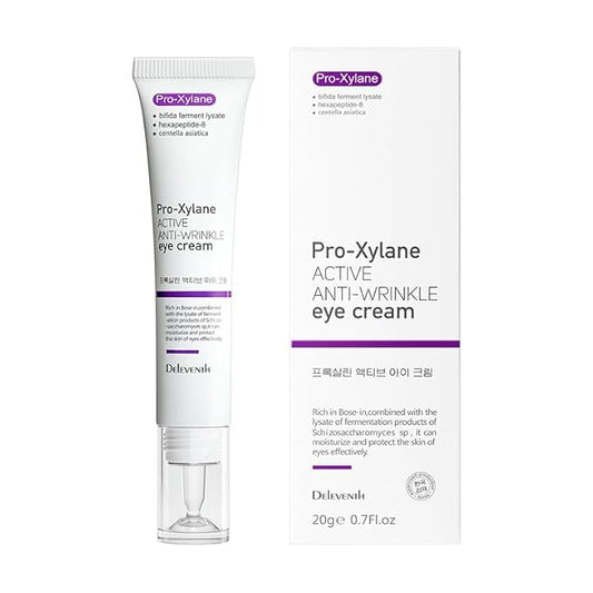 Korea Active Anti-Wrinkle Eye Cream 20g / Anti-Aging, Fade Fine Lines, Remove Dark Circles, Moisturizing and Repair Eye Skin, Prevent New Wrinkles, Rejuvenate and Tighten Delicate Eye Area-VivaGrace Women