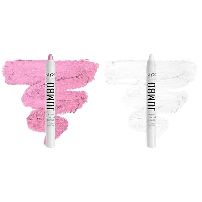 NYX PROFESSIONAL MAKEUP Jumbo Eye Pencil Bundle - Cupcake (Pink) & Milk