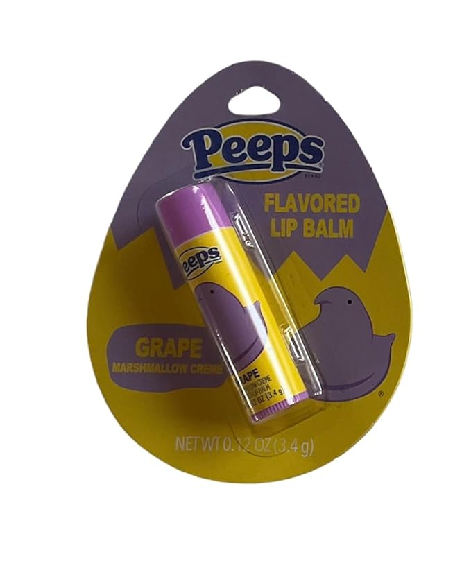 Peeps Lip Balm Set of 4 Scented Marshmallow Cream Flavors-VivaGrace Women