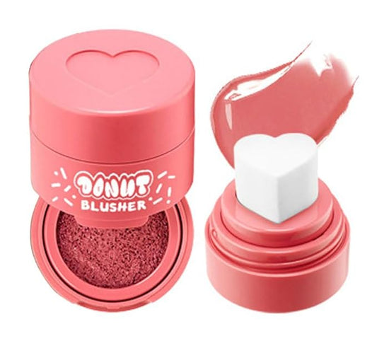 Stamp Liquid Blush Stamp Blush with Heart Shaped Applicator Natural Long Lasting Blush, Light and Airy Makeup for Women (2)-VivaGrace Women