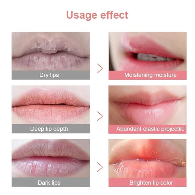 2Pcs Strawberry Vitamin E Lip Masks，Lip Balm Honey Pot，Hydrating & Prevention Dry and Cracked Lip Scrubs Exfoliator，Lip Sleep Mask Reduces Lip Lines，Lip Exfoliating Balm Sleeping Lip Mask-VivaGrace Women