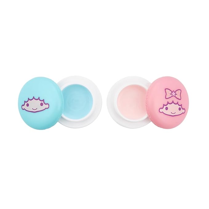 The Crème Shop Little Twin Stars Moisturizing Macaron Lip Balm Duo - Shea Butter & Vitamin E Infused Lip Care - Smooth, Soft, Supple Lips - Cruelty-Free-VivaGrace Women