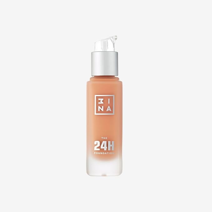 3INA The 24H Foundation 612-24H Long-Wearing Formula - Medium To High Buildable Coverage - Smooth Matte Finish - Expanded Shade Selection - Waterproof, Cruelty Free, Vegan Makeup - 1.01 Oz-VivaGrace Women