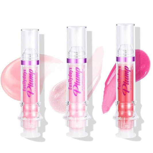 3 Colors Lip Plumping Booster, Spicy Lip Plumper Gloss Lip Oil, Ultra-Hydrating & Nourishing Glossy Finish Fuller Natural Lip Gloss, Plump & Pout Lip Plumper for Women Girls, Set #01,02,03-VivaGrace Women