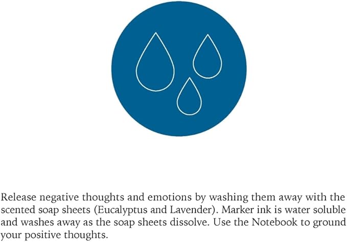 The Water Kit by Two Sage Sisters - Self Care Kit with Soap Sheets, Notebook, Marker, and Washcloth, Bath Shower Sets for Meditation and Relaxation, Mini Spa Kit Self Care Box for Women and Men-VivaGrace Women