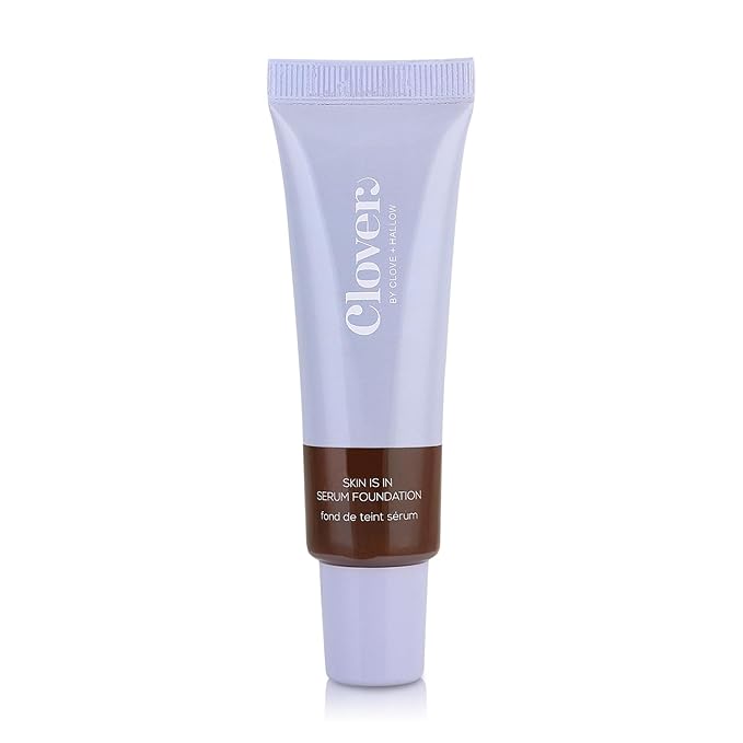 Clover Skin Is In Serum Foundation | Hydrating Face Serum, Lightweight Foundation, Cruelty-Free & Vegan | With Squalane And Sunflower Seed Wax | 30 ml - Shade 14 (Deep)-VivaGrace Women