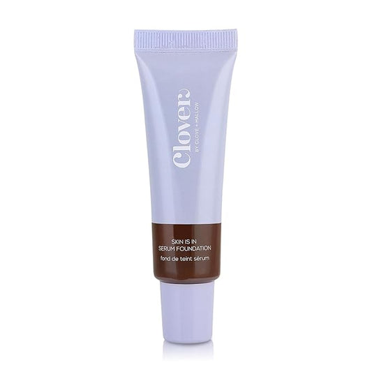 Clover Skin Is In Serum Foundation | Hydrating Face Serum, Lightweight Foundation, Cruelty-Free & Vegan | With Squalane And Sunflower Seed Wax | 30 ml - Shade 14 (Deep)-VivaGrace Women