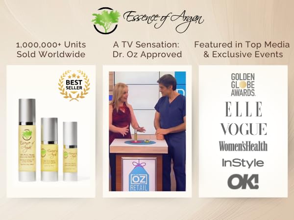 Essence Of Argan 100% Pure Moroccan Organic Argan Oil - Natural EcoCert Oil that Nourishes, Conditions and Moisturizes Your Skin, Hair and Nails-VivaGrace Women