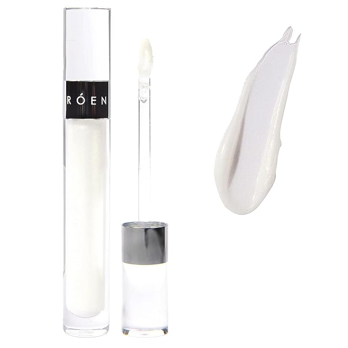 ROEN - Natural Kiss My Liquid Lip Balm Shimmer | Vegan, Cruelty-Free, Clean Makeup (COSMO - Clear With Gold Shimmer)-VivaGrace Women