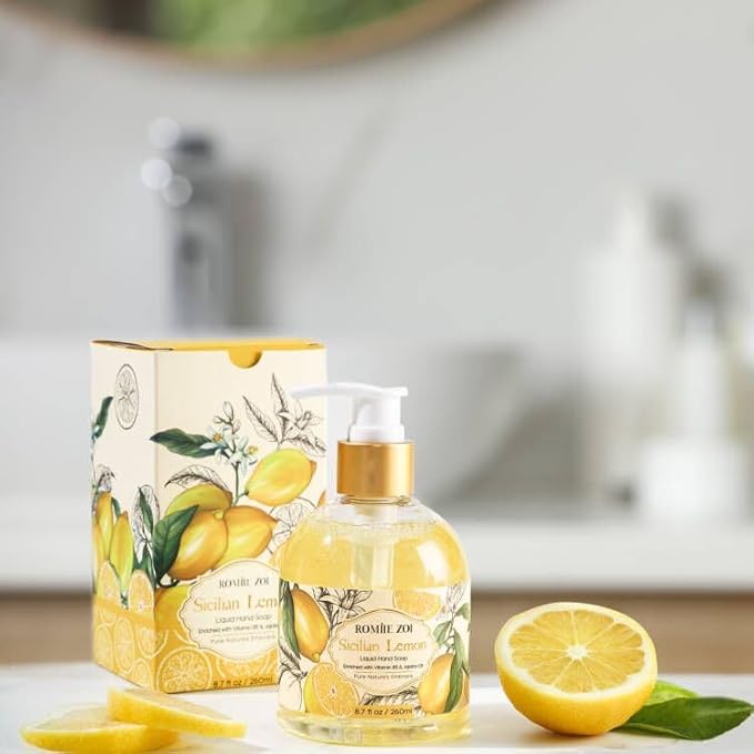 Liquid Hand Soap with Gift Box - Lemon - 260ml/ 8.7 fl.oz