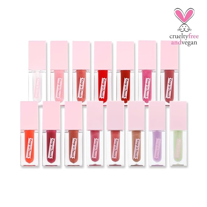Keep In Touch Jelly Plumper Tint: Tea & Twinkle | Non-Sticky, Long-Lasting Lip Gloss | Vegan and Cruelty-Free Korean Lip Tint (Paradise Pink)-VivaGrace Women
