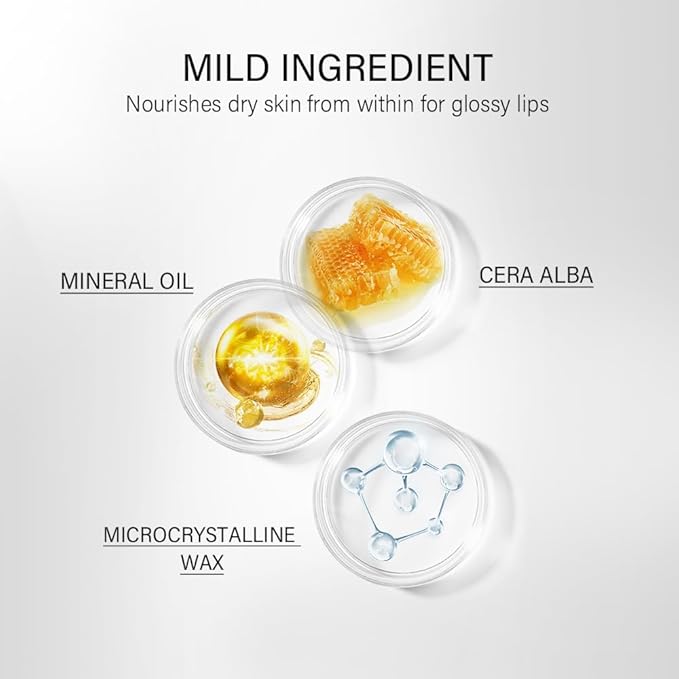 Peptide Lip Treatment Lip Care Gel - Moisturizing Lip Essence Absorption | Nourishing and Hydrating Dry Lips Butter, Organic Plant-Based Balm Lip Oil Essence Lip Gloss Lip Mask (03 Salted Carame)-VivaGrace Women