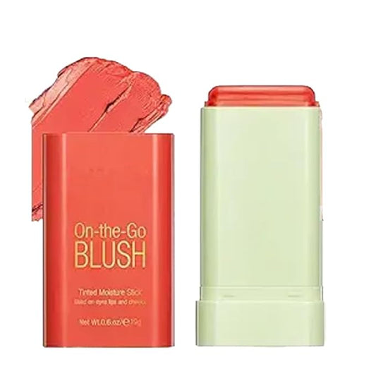Cream Blush Stick, Blush Beauty Wand for Cheek and Lip Tint with Long Lasting Hydrating Formula, Waterproof Vegan Solid Tinted Moisturizer Matte Blush Stick for Cheeks and Lip Pink(03#)-VivaGrace Women