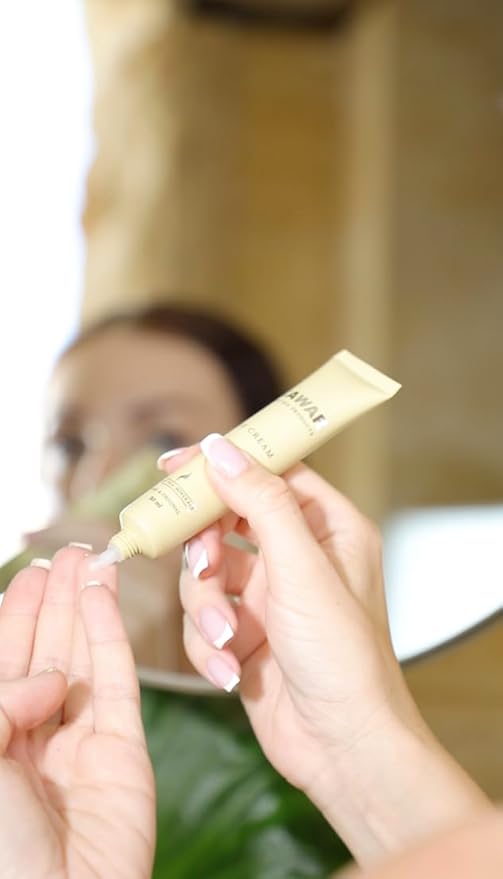 Dead Sea Eye Cream with Retinol, Collagen, Argan Oil & Caffeine, Targets Dark Circles, Puffiness & Fine Lines, Enriched with Dead Sea Minerals, Vegan Eye Cream for Women & Men, 1 oz-VivaGrace Women