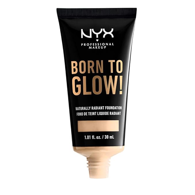 NYX PROFESSIONAL MAKEUP Born To Glow Naturally Radiant Foundation, Medium Coverage - Pale-VivaGrace Women