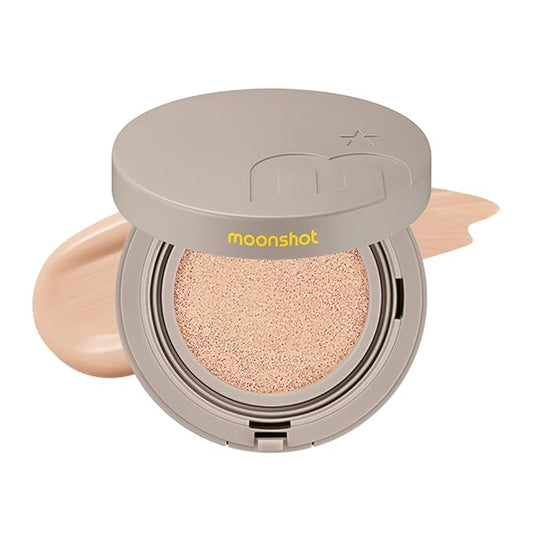 MOONSHOT KOREA Conscious Fit Cushion Foundation Medium Coverage, Long-Lasting & Buildable Foundation For A Smooth, Satin Finish, Vegan & Cruelty-Free,k-beauty (21C Cosmic Peach)-VivaGrace Women