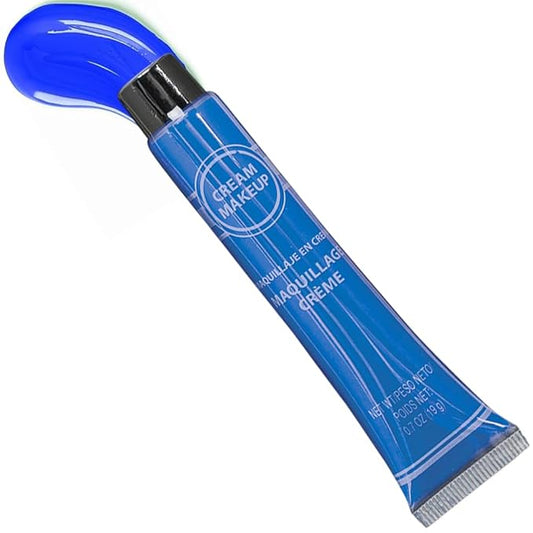 Blue Cream Makeup Tube - 0.7 oz. (Pack of 1) - Vibrant Color & Pigmented Perfect for Festive & Creative Looks-VivaGrace Women