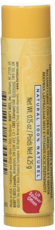 Burt's Bees Beeswax Lip Balm Tube, 15-Ounce Tubes (Pack of 4)-VivaGrace Women