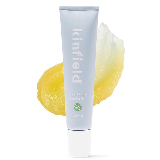 Kinfield Lip Rescue - Minty Tube Lip Balm - Moisturizing Lip Treatment for Dry, Chapped Lips - Untinted - Beeswax and Cruelty-Free Skincare - 0.5 oz / 15 g-VivaGrace Women