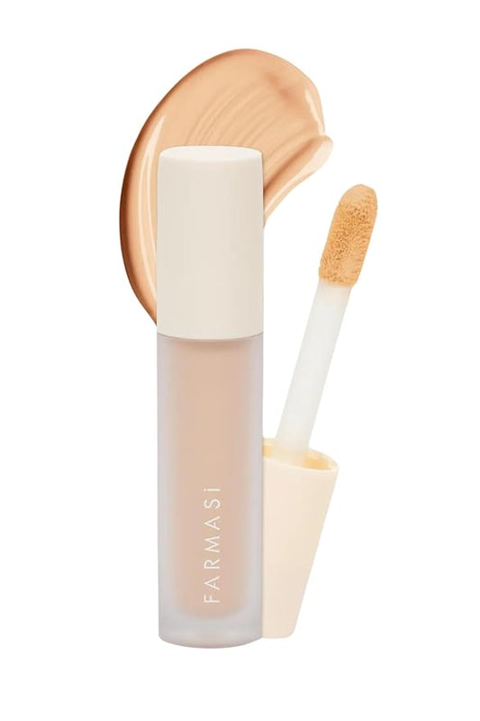 FARMASI Vfx Pro Liquid Concealer Makeup, All-in-one Full Coverage, Highly Pigmented Concealer for All Skin Type, Hide Shadows & Imperfections, Enhance Skin Fullness Foundation Concealer 0,24 Fl Oz C06-VivaGrace Women