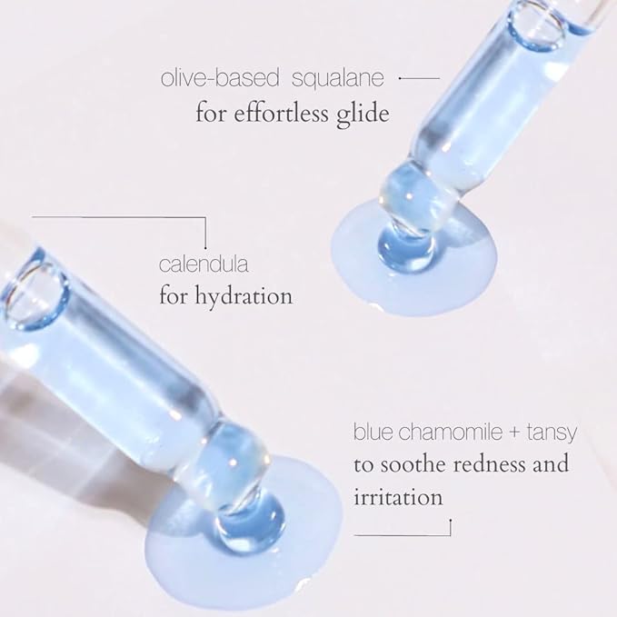 Gua Sha Glide Face Oil - Hydrating and Soothing Face Oil With Azulene Blue Tansy, Blue Chamomile + Squalene | Moisturizer, Face Oil and Soothing Agent for All Skin Types - 1 fl oz (30ml)-VivaGrace Women