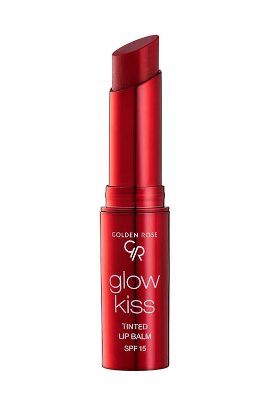 Golden Rose Cosmetics Glow Kiss Tinted Lip Balm with SPF15, Vegan Formula (Cherry Juice)-VivaGrace Women