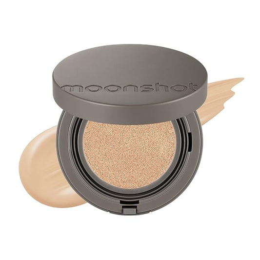 MOONSHOT KOREA Matte Fit Cushion Foundation Full Coverage Matte Finish, Breathable Makeup for Face, Long Lasting, Lightweight K-BEAUTY (23N Cosmic Beige, Matte Fit Cushion)-VivaGrace Women