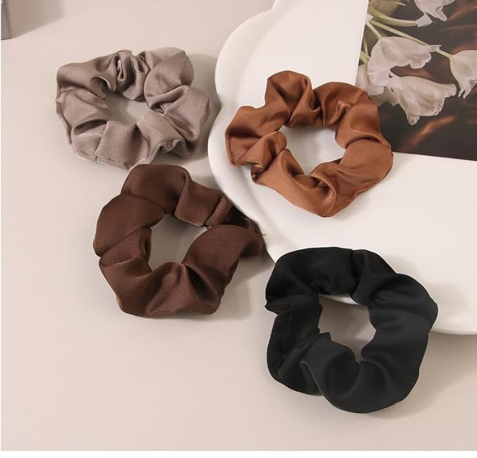 7pcs/Set Hairdressing Accessories Kit, Lovely Bear Decor Head Band, Elastic Fluffy Water Absorbent Head Hoops, Flower Shaped Hair Claw Clips, Ponytail Holders Hair Ties (Red)-VivaGrace Women