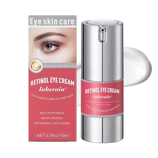 Retinol Eye Retinol Eye Cream for Dark Circles and Puffiness,Anti Aging Eye Cream with Collagen and Hyaluronic Acid,Smoothes Fine Lines,Firms and Lifts Eye Skin,Deeply Moisturizing-VivaGrace Women