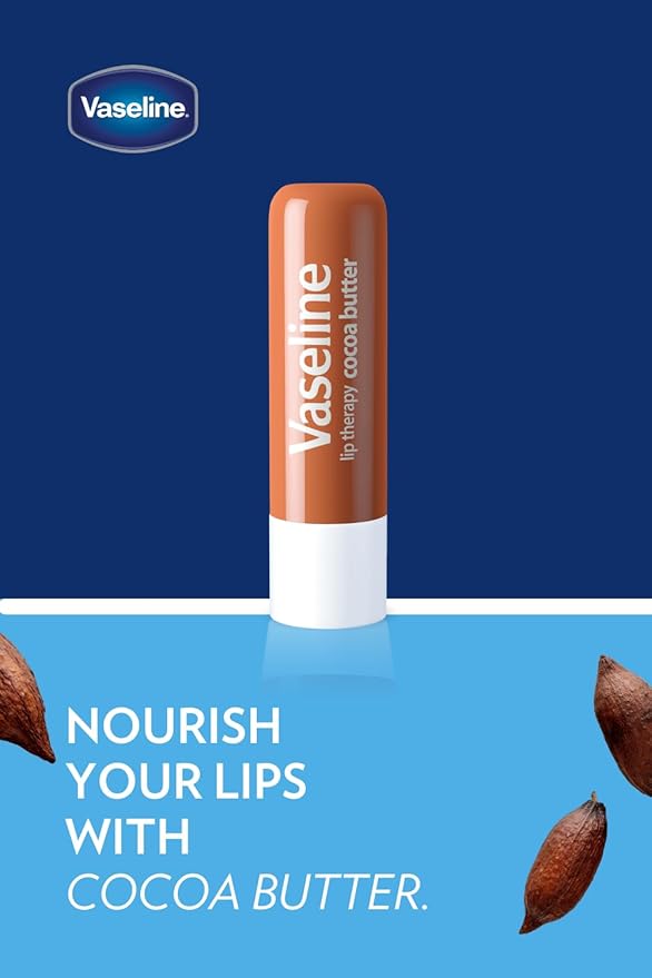 Vaseline Lip w/o Backer Card Cocoa - 12 Pack Box-VivaGrace Women