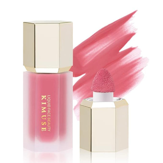 KIMUSE Soft Cream Blush Makeup, Liquid Blush for Cheeks, Weightless, Long-Wearing, Smudge Proof, Natural-Looking, Dewy Finish-VivaGrace Women