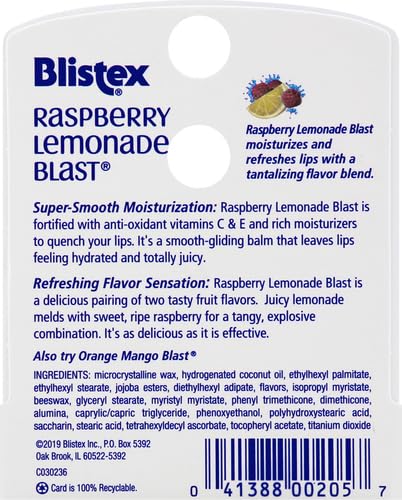 Blistex Lip Protectant, Spf 15, Raspberry Lemonade Blast, 0.15 oz-VivaGrace Women