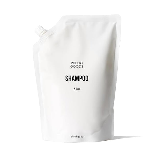 Public Goods Shampoo for Women & Men | Natural Gentle Shampoo to Cleanse & Nourish All Hair Types | Made with Organic Essential Oils | Sulfate & Paraben Free | Vegan | Made in Canada | 34 Fl Oz Refill-VivaGrace Women
