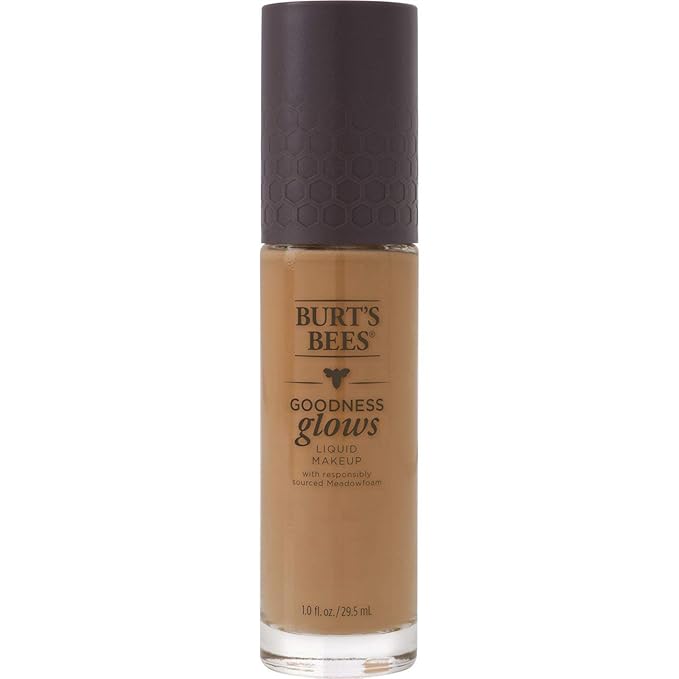 Burt's Bees Goodness Glows Liquid Makeup, Rich Caramel - 1.0 Ounce-VivaGrace Women